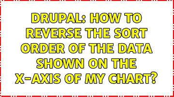 Drupal: How to reverse the sort order of the data shown on the X-axis of my chart?