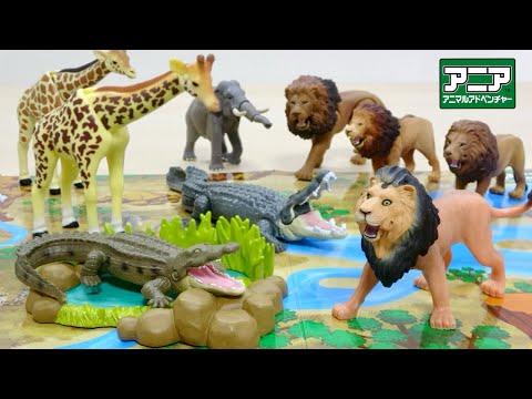 動物フィギュアセット（恐竜・ライオン・羊・キリン）ティラノサウルス　アニマルズ 動物フィギュアセット（恐竜・ライオン・羊・キリン