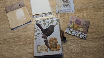 Using Up Paper Pads & Leftovers | Making Junk Journal Ephemera | #tattytreasure Facebook Challenge