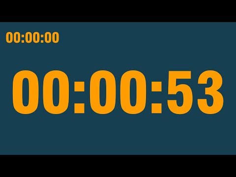 53 second timer (with end alarm, time elapsed and progress bar)