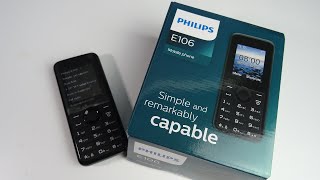 PHILIPS E106 DUAL SIM - Unboxing / Menu & Ringtones  ( Telefon za 55zł )