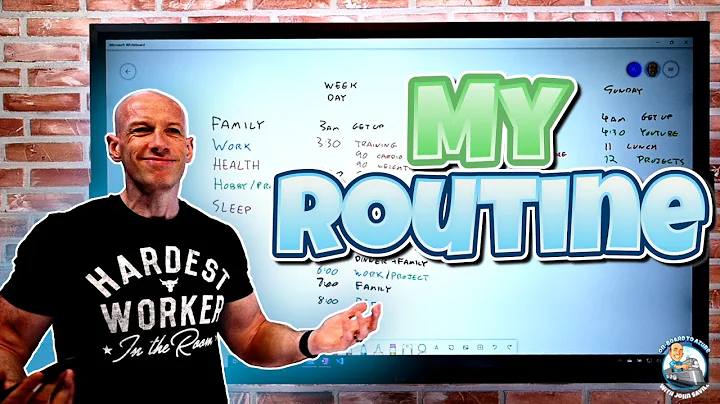 A breakdown of my weekly routine!
