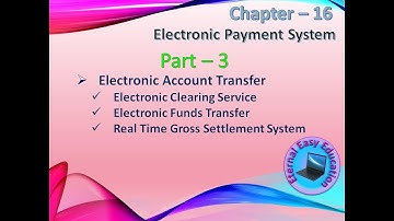 TN 12th CA chapter 16 Electronic Payment System (Part 3 Electronic Account Transfer, ECS, EFT, RTGS)