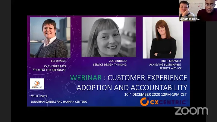 CX Brussels Webinar: CX Adoption. Presentations fr...