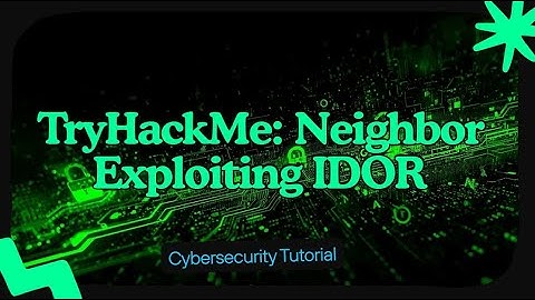 TryHackMe: Neighbor Walkthrough — Een eenvoudige IDOR exploiteren (Gast → Beheerder)