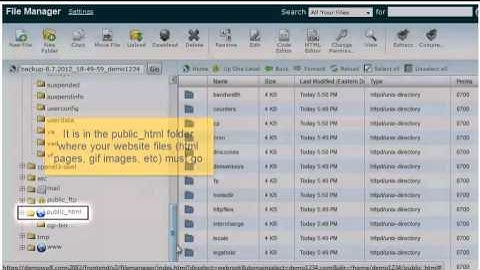 How to use File Manager in cPanel 11.32 x3 (2012)