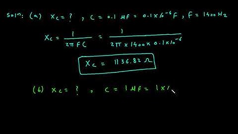 Capacitive reactance example | Electrical Engineering