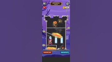 Victory Halloween rescue puzzle gameing//pull the pin gameplay//save the girl //Android iOS game