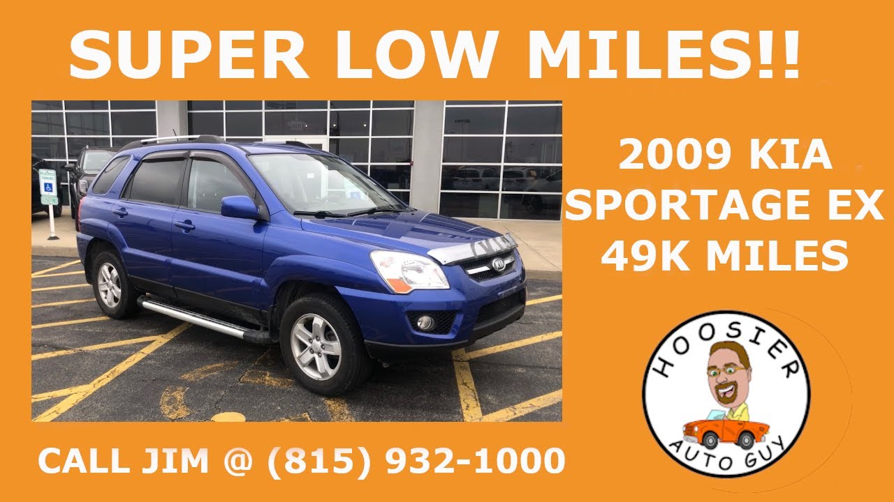 Low Miles 2009 Kia Sportage EX For Sale Kia Of Bradley Illinois Used SUV Under 50k Miles One