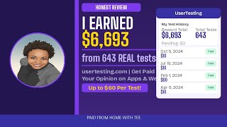 UserTesting.com Honest Review 2026 | I Earned $6,693 from 643 Tests — Here's the Truth