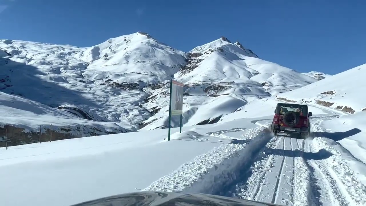 Winter Spiti 4x4 Snow Chain Drive heading to Beyond Chicham village 