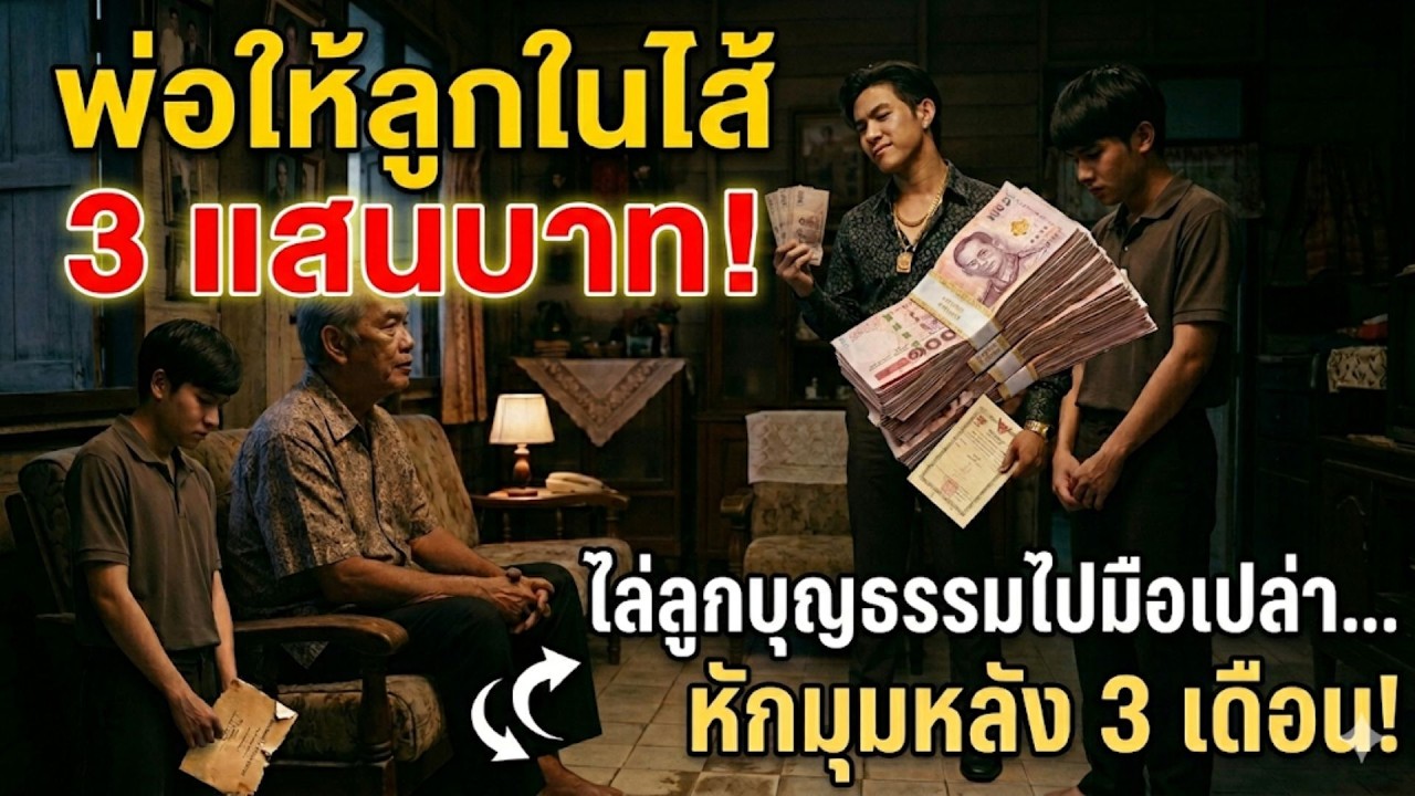 ชายชราแบ่งเงินให้ลูกอกตัญญูคนละ 3 แสนบาท ลูกบุญธรรมที่กตัญญูกลับมือเปล่า แต่ 3 เดือนต่อมา...