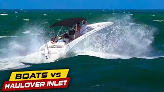 SMALL BOAT TAKES IT TO HAULOVER! | Boats vs Haulover Inlet