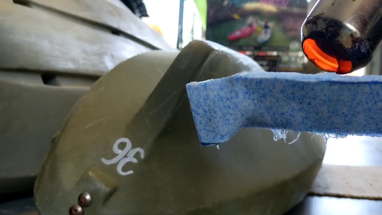 Repair kayak with polyethylene plastic YouTube