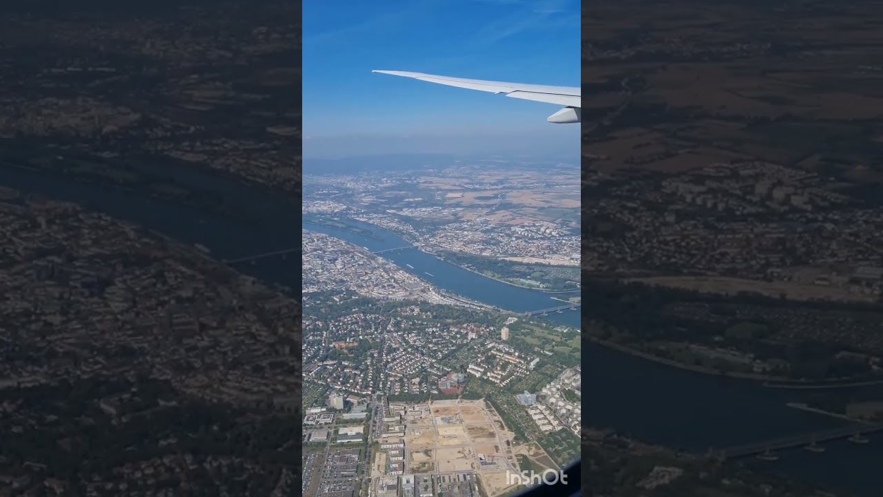 Flying over Frankfurt, Germany 🇩🇪.