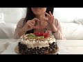 EATING WHOLE CAKE 🍰 *Thank you for 10k subs!* (ASMR/Eating Sounds)