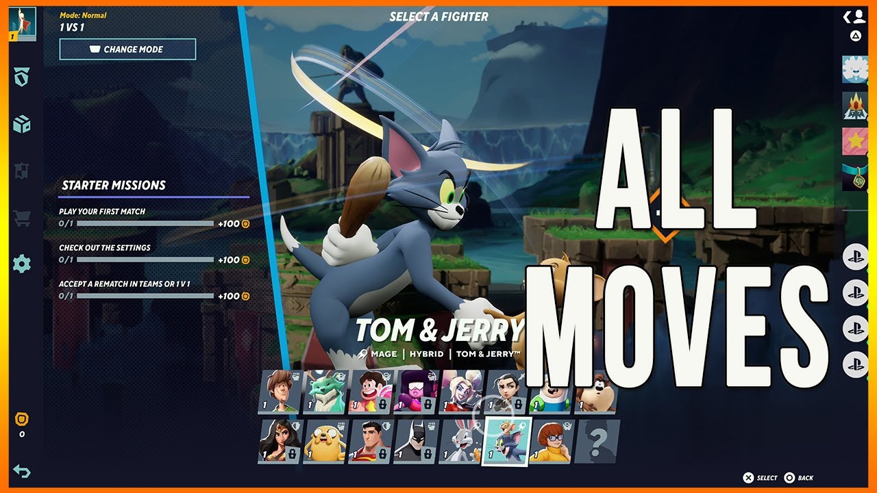 Multiversus Alpha - Tom & Jerry Move List