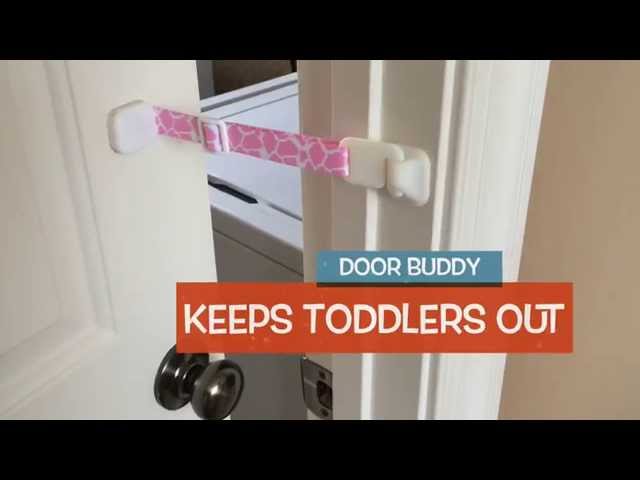 Door Buddy® Child Door Lock - Caramel Lattice - Keep Baby Out Of Room