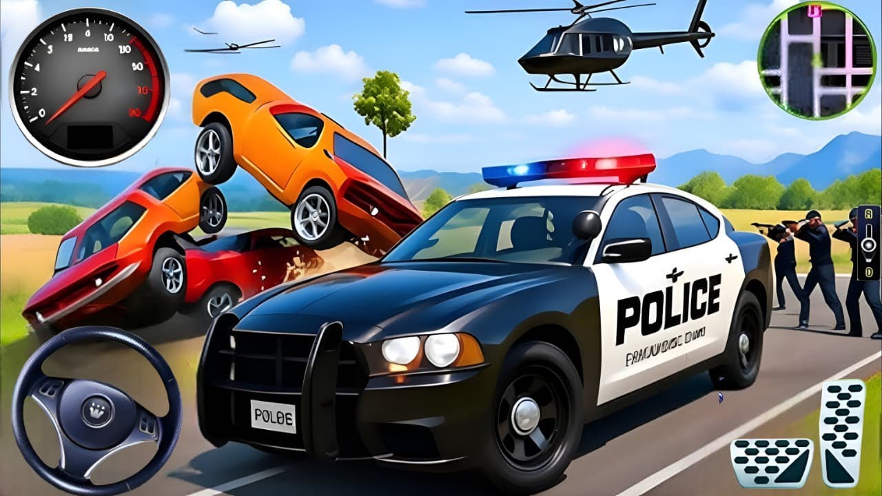 Police Car Chase Simulator 3D Game - Real Cop Duty Police Driving Simulator Game - Android Game play