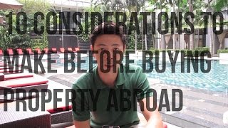 10 Considerations you need to make before buying property abroad