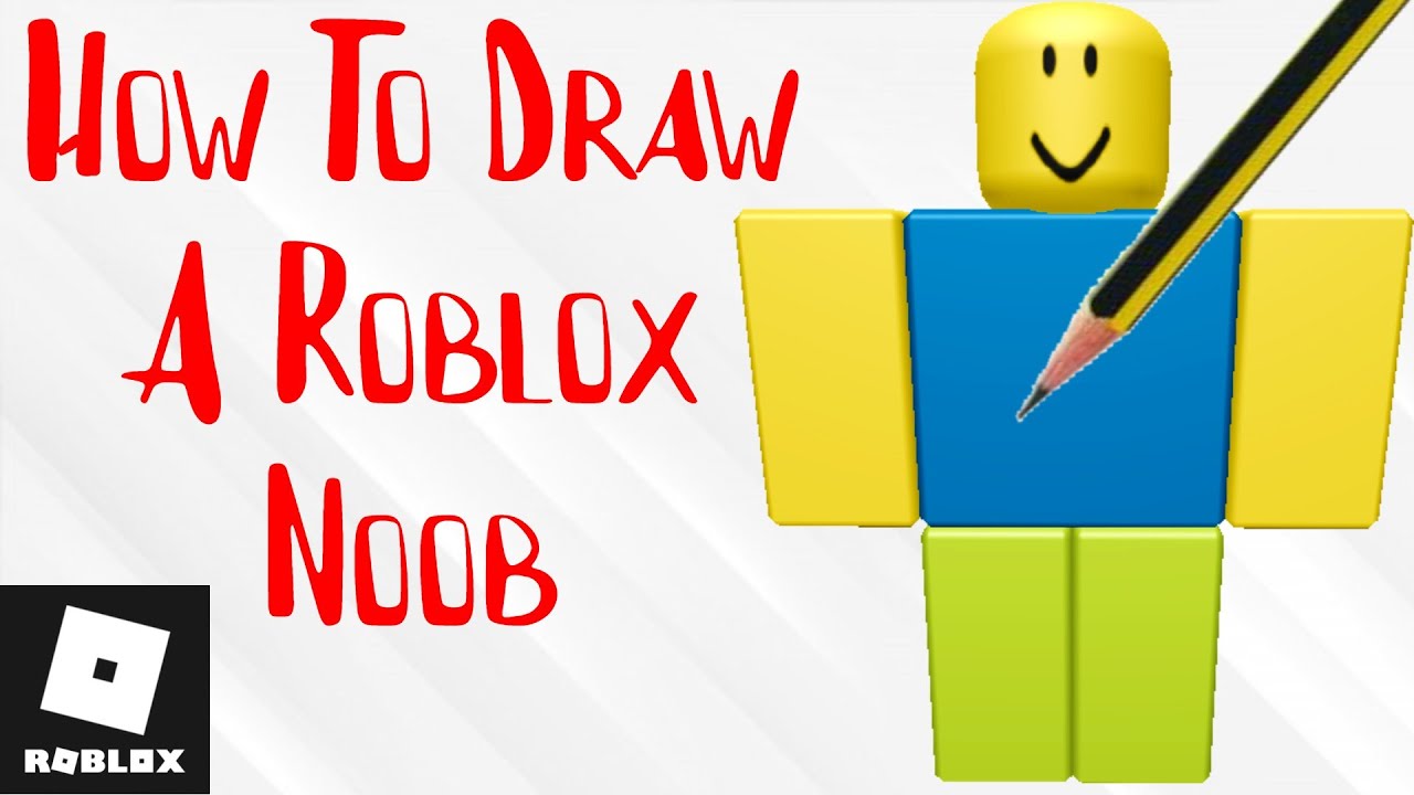 Como DESENHAR o NOOB do ROBLOX - Como DIBUJAR a NOOB de ROBLOX