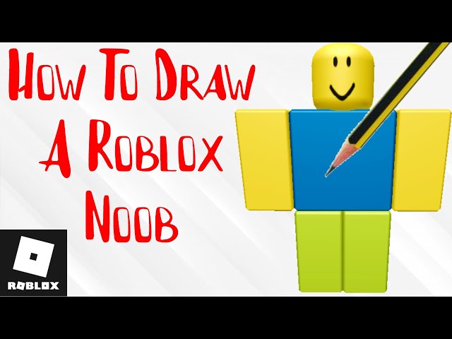 Como DESENHAR o NOOB do ROBLOX - Como DIBUJAR a NOOB de ROBLOX