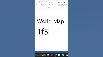 Draw a World Map in MS Word Using Just a Keyboard Shortcut – You Won’t Believe How Easy It Is! #map