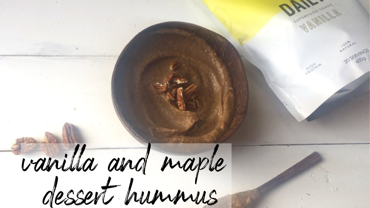 VANILLA AND MAPLE DESSERT HUMMUS YouTube