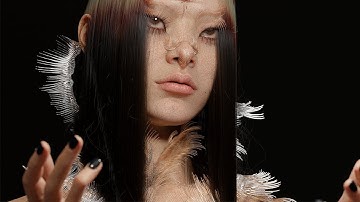 Easy eyelash in Blender！