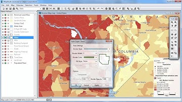 Control map display & layers in Maptitude mapping software
