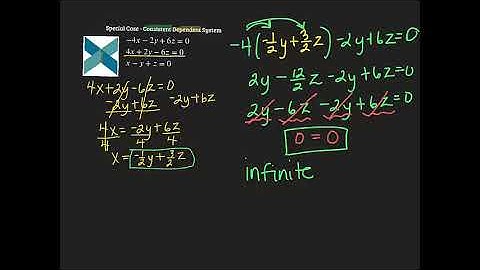 Special Cases - Solving Systems of 3 Linear Equations (substitution method)