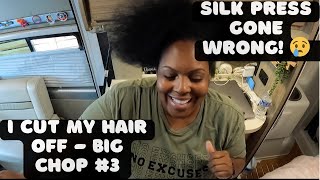 I HAD TO CUT ALL MY HAIR OFF  | BIG CHOP #3 | Natural Hair Journey I MY VAN LIFE