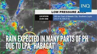 Rain Expected In Many Parts Of Ph Due To Lpa, Habagat