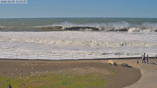 Full Sharp Park Beach, Pacifica CA 4K Live Update