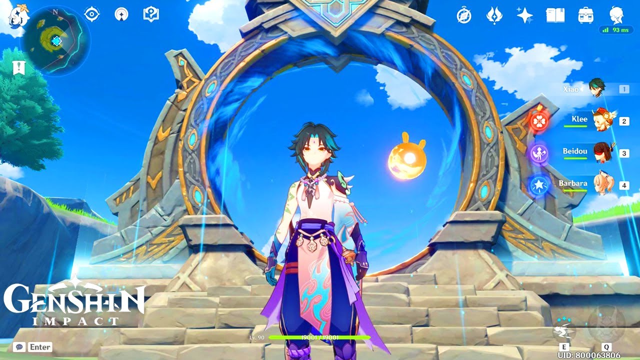 Genshin Impact Xiao C6 Klee C0 Beidou C6 Barbara C6 My Old Team Combo On 1 3 Youtube