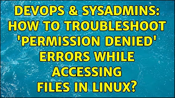 DevOps & SysAdmins: How to troubleshoot 
