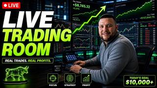 LIVE Day Trading Room | How I Made Profitable Trades Using Simple Setups (ES, NQ, CL)