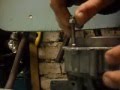 Нарезание резьбы под ремонтную шпильку карбюратора Солекс