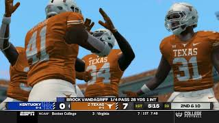 Kentucky vs. MulletTron (Week 14 of 2024; NCAA Revamped Texas Dynasty)