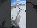 50 years old and the first person to ski-bike down this crazy chute! 🤯