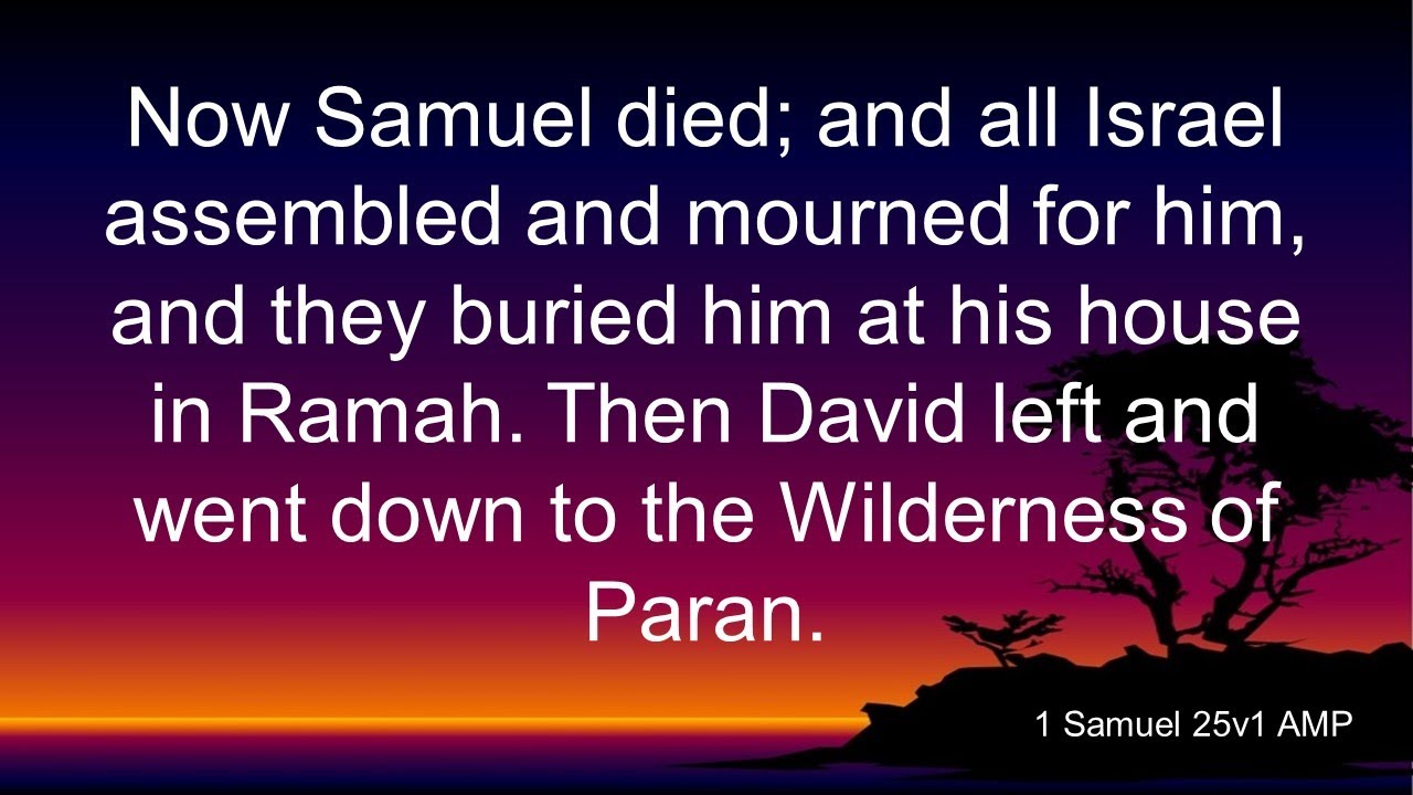 1 Samuel 25 Amplified Version Audio With Subtitles - YouTube
