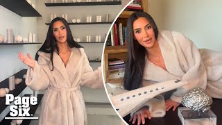 Kim Kardashian shows off insane office with tanning bed, custom mannequin \& 3D version of her brain