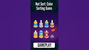 Nut Sort: Color Sorting Game - Quick & Fun Gameplay Preview! #shorts #puzzlegame #colorsorting