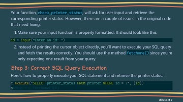 How to Retrieve and Use SQLite3 Printer Status in Python