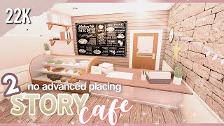 Bloxburg: 2 Story Cafe No Advanced Placing || Roblox Speedbuild