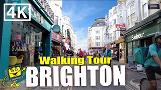 Brighton City Walking Tour - Exploring Brighton Lanes & Shopping Streets (4K)