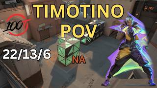 Best Waylay NA? | 100T Timotino Waylay POV – Bind | Valorant Radiant Ranked