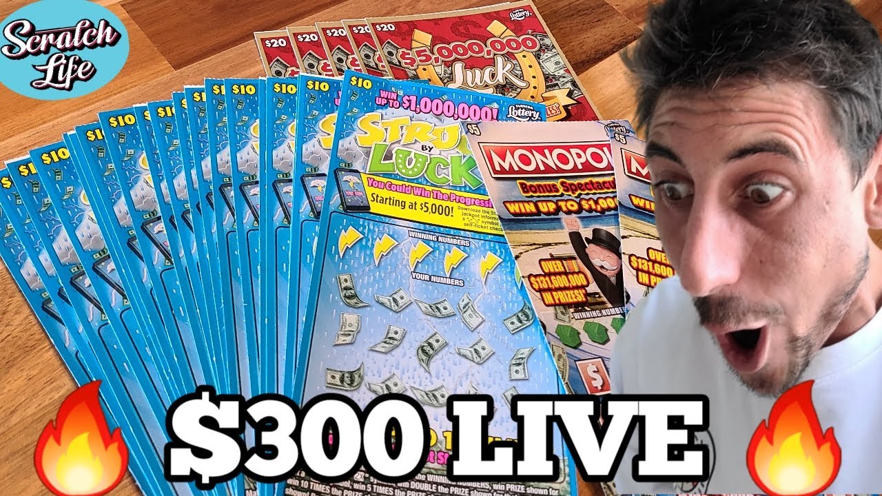$300 IN SCRATCH OFF: STRUCK BY LUCK! + MORE LIVESTREAM | Scratch Life ...