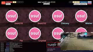 Fia's liveplay during osu! World Cup 2022 Semifinals China vs Russian screenshot 5