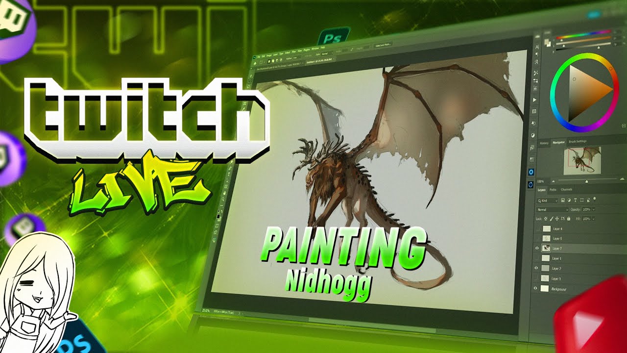 Painting Nidhogg - (Twitch Live w/ Commentary)